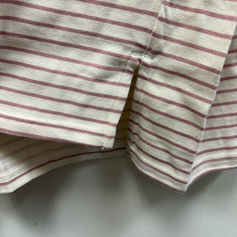 Pink Stripe Cotton Dress Buffalo David Bitton  XXL Knit Hi Low Hem Casual NWT - Picture 7 of 10